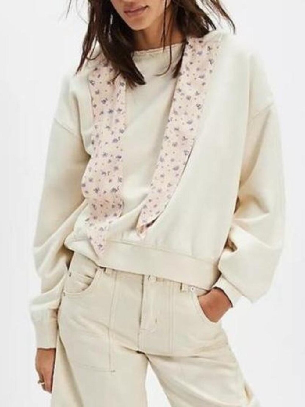 Free People Head Scarf Hoodie